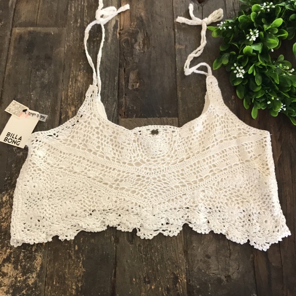 ❌SOLD OUT❌ BILLABONG crochet top - size med - NEW - Picture 5 of 12